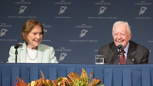 One of the missions of the Carter Center, which President Jimmy Carter and Rosalynn Carter formed in partnership with Emory University, is its focus on normalizing relations with China. Four conservative Republican congressmen from Georgia have accused the center of giving the Communist nation a platform for its propaganda. BRANDEN CAMP/SPECIAL
