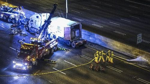 Barely two weeks after the I-85 fire and bridge collapse, a chemical spill in the wee hours of Monday blocked both sides of the Downtown Connector for hours. The spill, however, did not affect drinking water, the city says.
