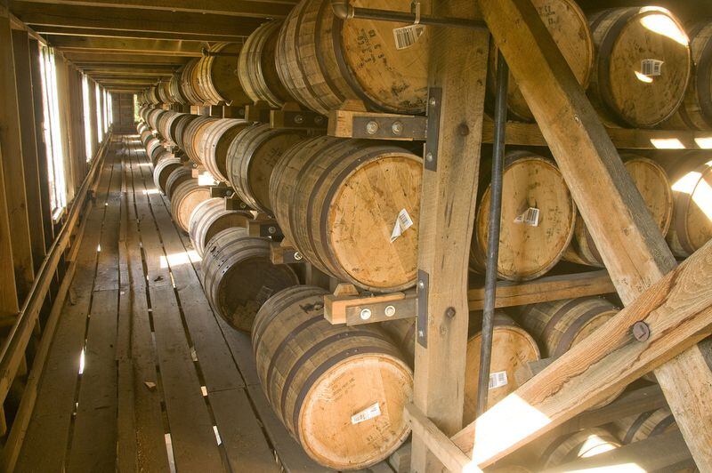 Whiskey is stored in Barrel House 1-14 at the Jack Daniel Distillery in Lynchburg. Contributed by Tennessee Department of Tourist Development