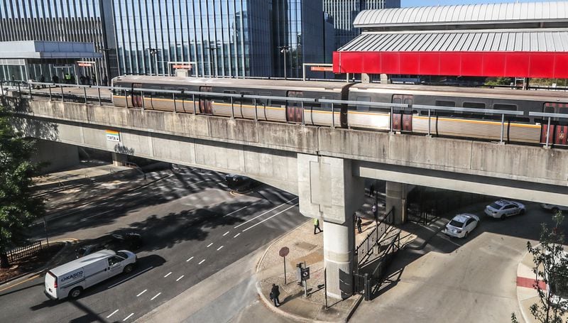 A bus bridge was established between the North Springs and Medical Center MARTA stations while an investigation was underway at the Dunwoody station.