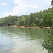A motorcyclist riding without a helmet is accused of trying to escape law enforcement in Hall County by swimming in Lake Lanier, the Georgia State Patrol said.