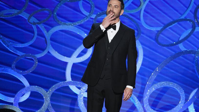 LOS ANGELES, CA - SEPTEMBER 18: Host Jimmy Kimmel speaks onstage during the 68th Annual Primetime Emmy Awards at Microsoft Theater on September 18, 2016 in Los Angeles, California. Kimmel shared how much he is being paid to host the Oscars in February. (Photo by Kevin Winter/Getty Images)