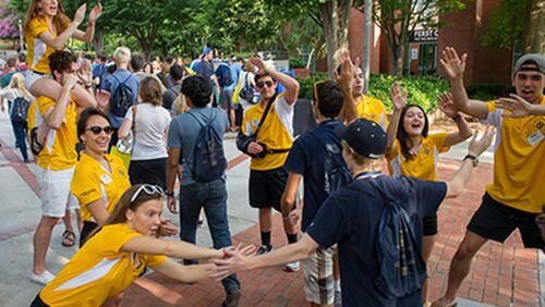 Along with learning all that Georgia Tech has to offer, parents of incoming freshmen are also learning that campus carry will be allowed. (Photo Georgia Tech)