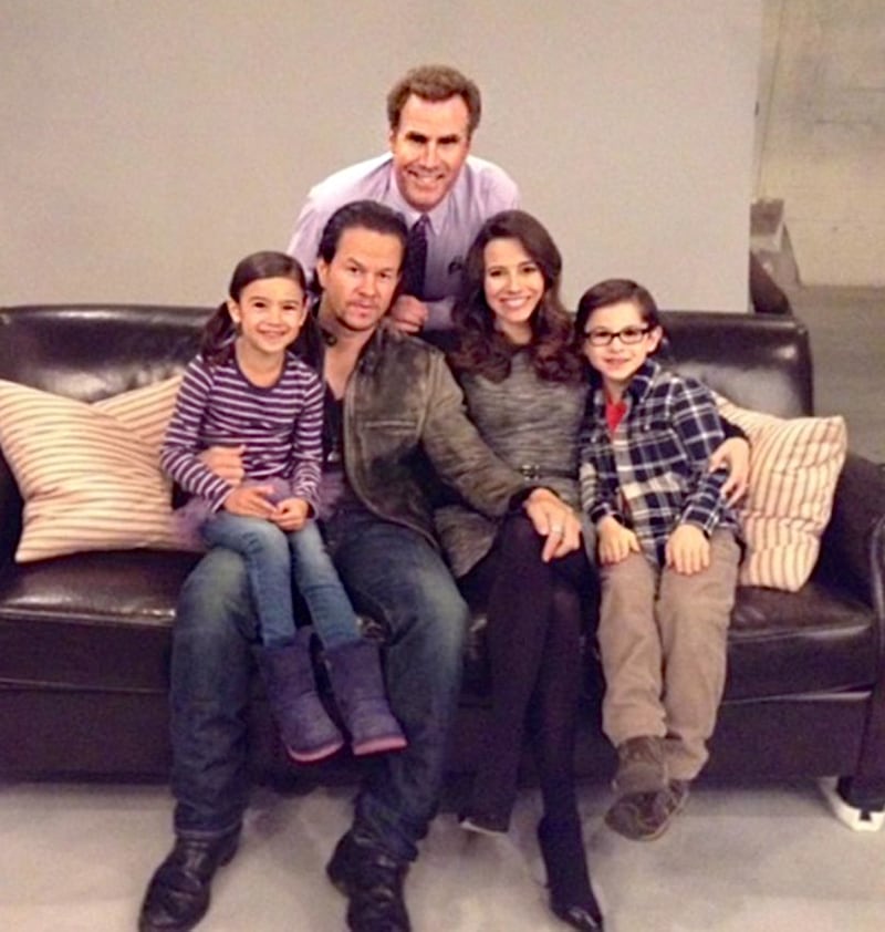 Owen and his on-screen family!