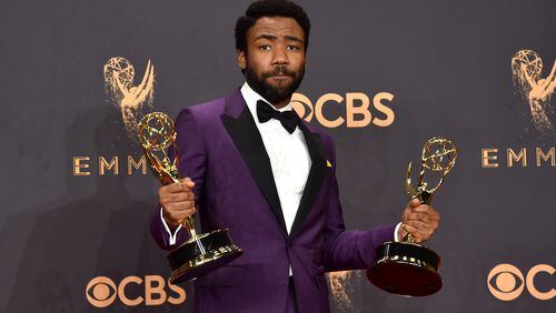LOS ANGELES, CA - SEPTEMBER 17: Actor Donald Glover, winner of the award for Outstanding Lead Actor in a Comedy Series for 'Atlanta,' poses in the press room during the 69th Annual Primetime Emmy Awards at Microsoft Theater on September 17, 2017 in Los Angeles, California. (Photo by Alberto E. Rodriguez/Getty Images)