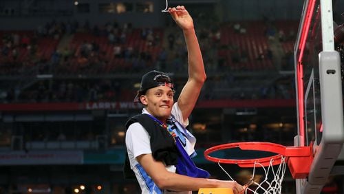 Justin Jackson of the North Carolina cuts the net after defeating Gonzaga during the 2017 NCAA Men’s National Championship game at University of Phoenix Stadium on April 3, 2017 in Glendale, Arizona. The Tar Heels defeated the Bulldogs 71-65. (Photo by Ronald Martinez/Getty Images)
