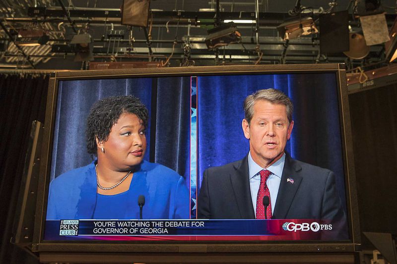 Gubernatorial candidates Stacey Abrams and Brian Kemp participate in their only debate at the Georgia Public Broadcasting Studios in Atlanta. A second debate was scheduled but was canceled by Brain Kemp. The cancellation was due to President Donald Trump choosing to campaign for Kemp during the scheduled time of the debate.
