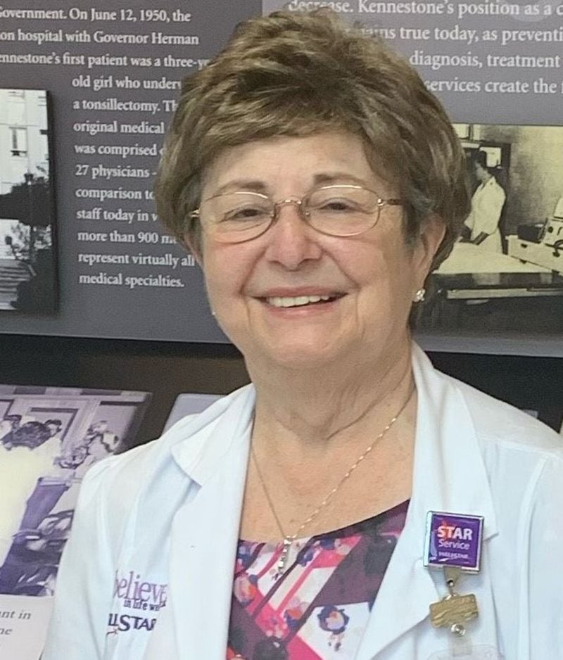 Nurse Joyce McMurrain has witnessed many of the changes in Kennestone Hospital’s 70-year history. CONTRIBUTED