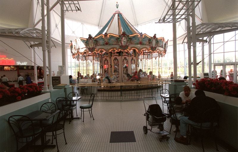 From 1997: Some people come to Alpharetta's North Point Mall just because of the carousel. (Richard D. Fowlkes/AJC)