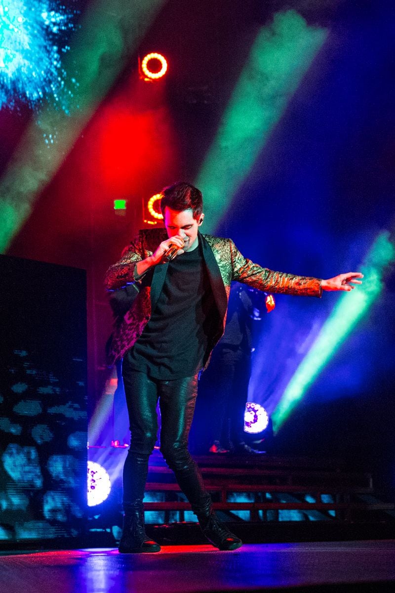  Brendon Urie of Panic! at the Disco performs at Frank Erwin Center on April 2, 2017. Photo: Suzanne Cordeiro/Special to the American-Statesman
