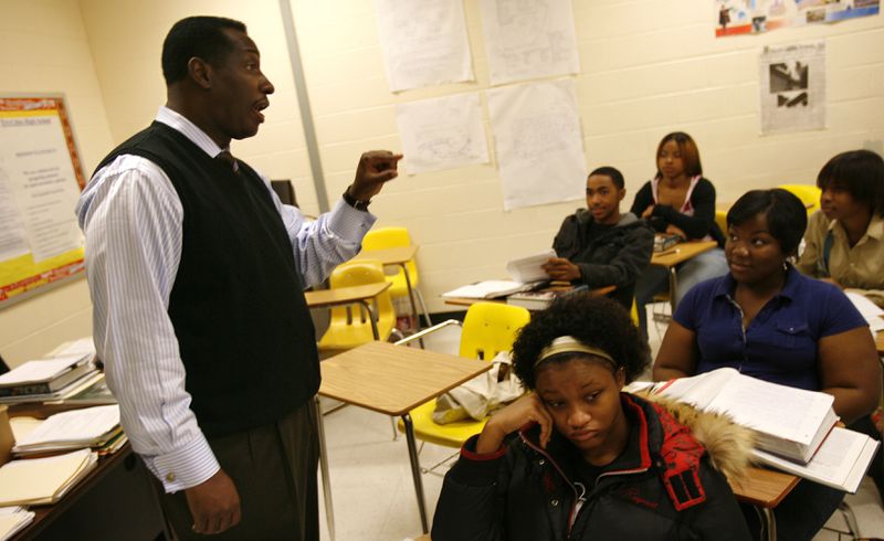 Eldrick Horton was the principal at Fulton's Tri-Cities High School in East Point in 2009. VINO WONG / VWONG@AJC.COM