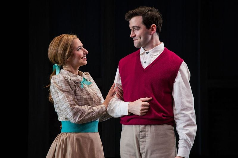 Maggie Birgel and Shaun MacLean star as Emily and George in Theatrical Outfit’s “Our Town.” Contributed by Casey Garner Photography