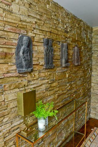 Stacked stone foyer: a favorite architectural element
