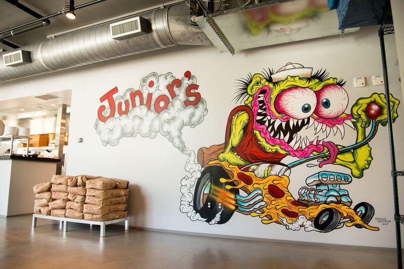 Junior’s Pizza pizza monster mural. CONTRIBUTED / MIA YAKEL