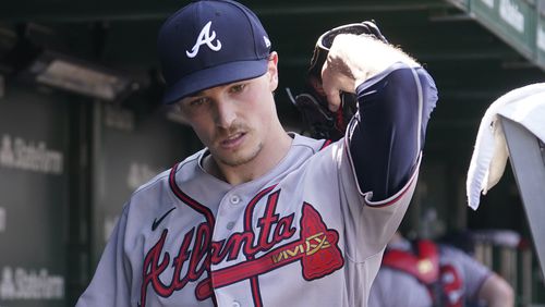 Braves lefty Max Fried is on the injured list with a blister. (AP Photo/Charles Rex Arbogast)