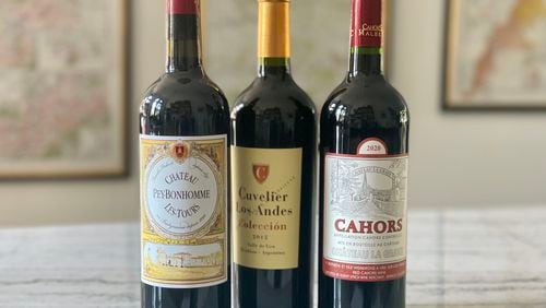 Although wines made from malbec grapes usually are associated with Argentina, they have played a role in French winemaking for centuries. Krista Slater for The Atlanta Journal-Constitution