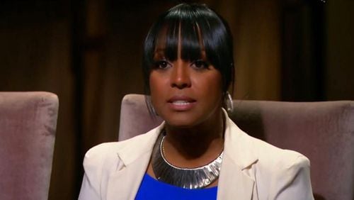Keisha Knight Pulliam on "Celebrity Apprentice," which aired last year but taped in the fall of 2014. She was the first celebrity axed by Donald Trump. CREDIT: NBC