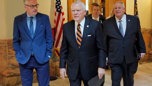 Gov. Nathan Deal believes lawmakers will send a transit expansion bill to his desk.  BOB ANDRES  /BANDRES@AJC.COM