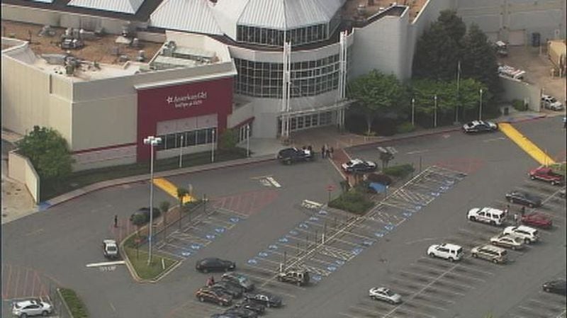 An overhead image of North Point Mall in Alpharetta. The revitalized North Point area will be branded as an eco-district, Economic Development Director Kathi Cook said, with sustainable plants, native grasses, optimizing existing stormwater and some eclectic building structures. (File photo)