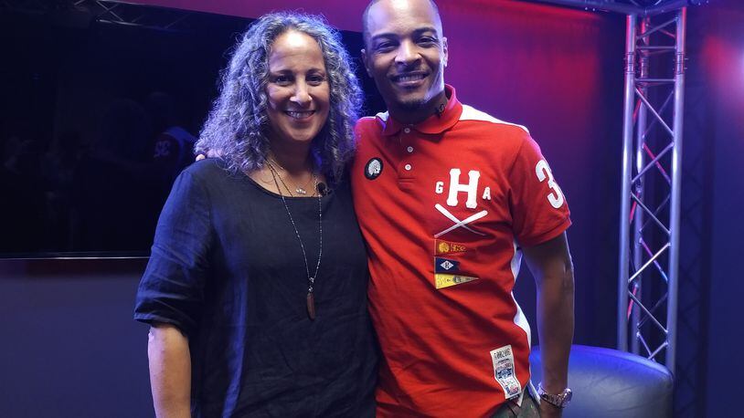 Gina Belafonte and T.I. shared their thoughts on the Many Rivers to Cross Festival, taking place Oct. 1-2 in Chattahoochee Hills. Photo: Melissa Ruggieri/AJC