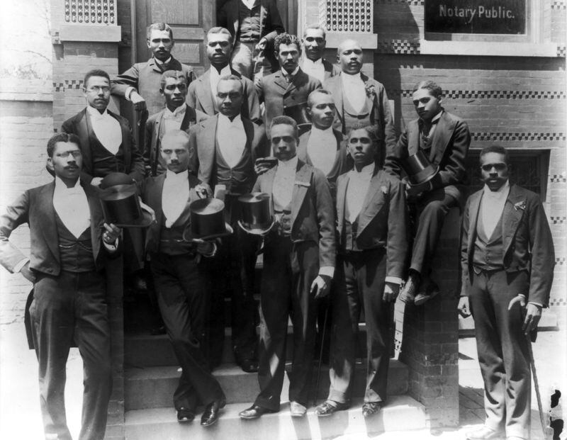 The law graduating class at Howard University in 1899 was emblematic of what W.E.B. DuBois referred to as "The Talented Tenth." (Library of Congress)