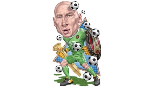 Standing between Atlanta United’s goal and  the rest of the MLS is the formidable Brad Guzan. (Phill Flanders/Special for AJC)