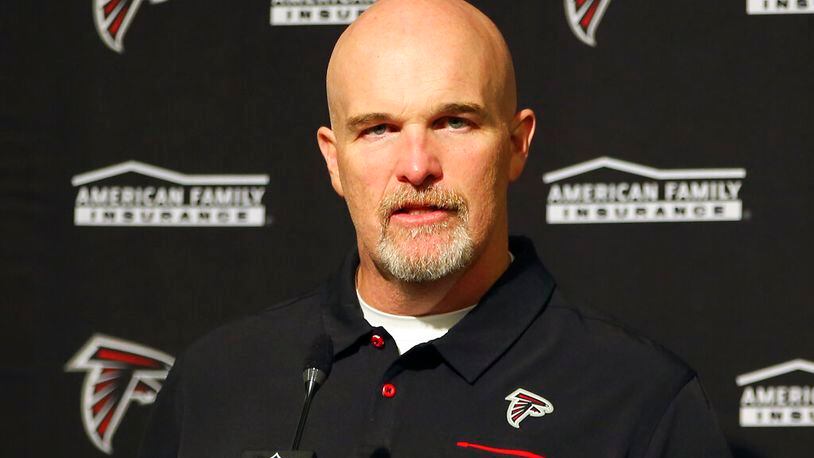 Falcons head coach Dan Quinn.(AP Photo)