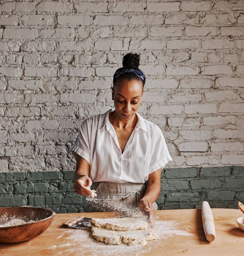 Atlantan Erika Council is the author of “Still We Rise: A Love Letter to the Southern Biscuit With Over 70 Sweet and Savory Recipes” (Clarkson Potter, $26). (Courtesy of Andrew Thomas Lee)