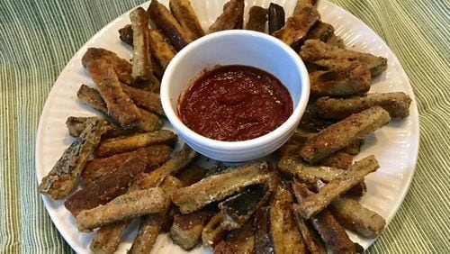 Baked Eggplant Fries are good for you and tasty. LIGAYA FIGUERAS / LFIGUERAS@AJC.COM