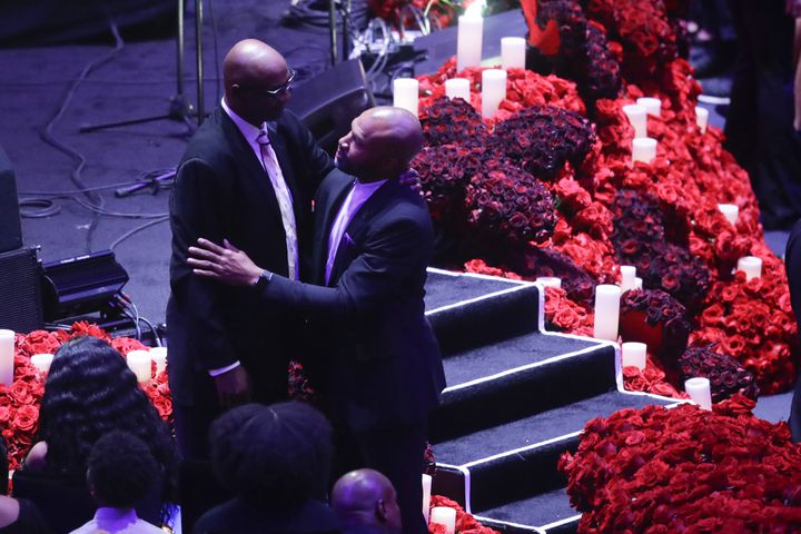 Moments from Kobe and Gianna Bryant’s memorial in Los Angeles