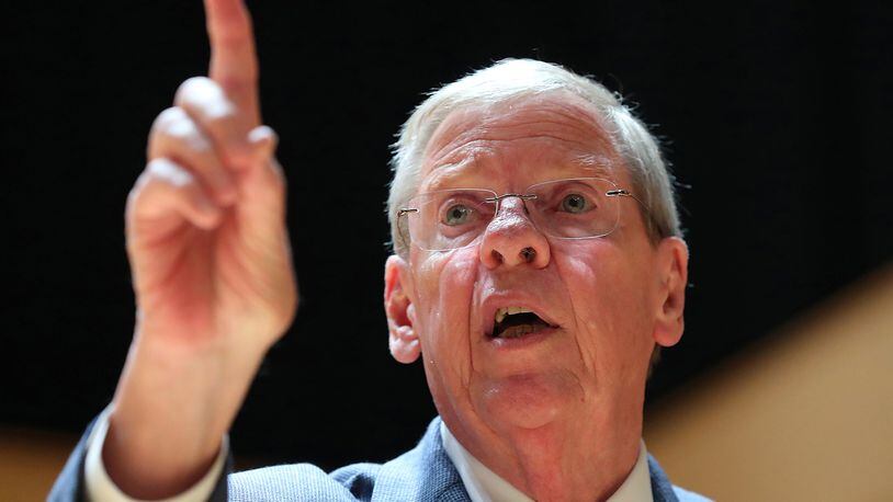 Former U.S. Sen. Johnny Isakson, 76, died Sunday morning, Dec. 19, 2021, according to his family. (Curtis Compton/Atlanta Journal-Constitution/TNS)