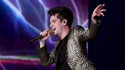 Brendon Urie of Panic! at the Disco performs at The Forum on February 15, 2019 in Inglewood, California. The band's single "High Hopes" has spent 15 weeks at No. 1 on the Adult Pop Songs radio airplay chart.