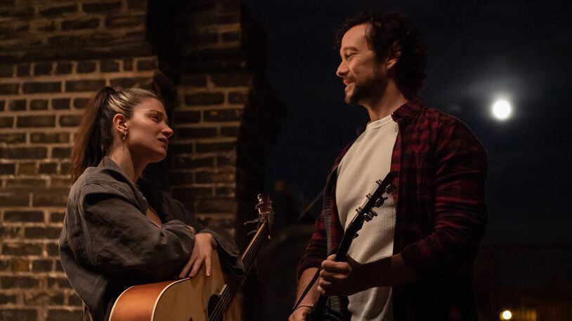 A high-energy performance from Eve Hewson and her oceans-crossing chemistry with her online guitar teacher, played by Joseph Gordon-Levitt, bring sweeping romance with an Irish punch to this buoyant piece. (Courtesy of Sundance)