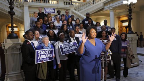House Minority Leader Stacey Abrams qualified to run for governor. BOB ANDRES/BANDRES@AJC.COM