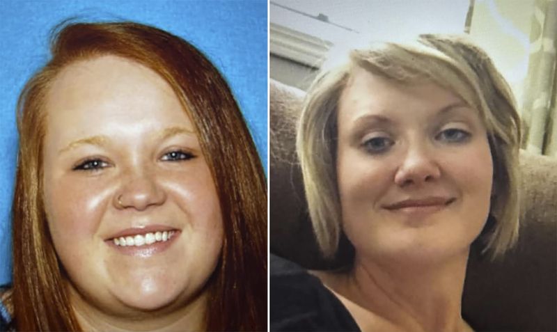 FILE - This combination photo shows Veronica Butler, left, and Jilian Kelley, right. On Saturday, April 13, 2024, Oklahoma authorities said they arrested and charged four people with murder and kidnapping over the weekend in connection with the disappearances of the two Oklahoma women. (Oklahoma State Bureau of Investigation via AP, File)