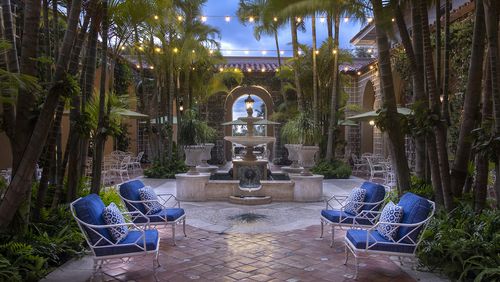 Seaside glamour merges with Italian architecture inspired by the Villa Medici in Rome at The Breakers at Palm Beach. 
(Courtesy of The Breakers Palm Beach)