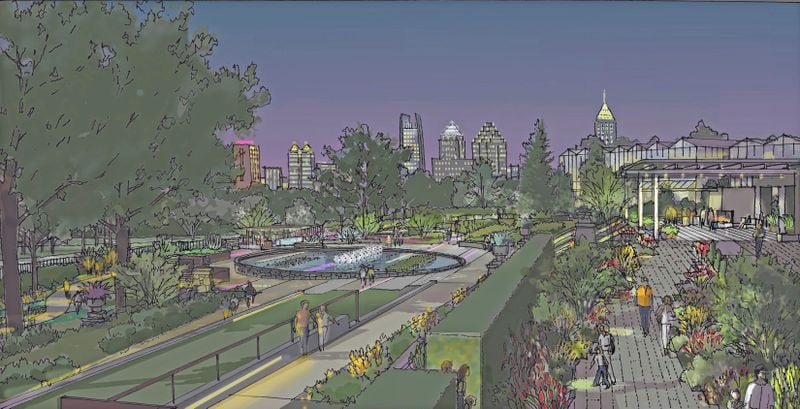 Planned as part of a $50 million Nourish and Flourish Capital Campaign, the Skyline Gardens will be new “garden rooms” featuring a sequence of horticultural displays in the area around the Aquatic Plant Pond facing Piedmont Park. CONTRIBUTED BY ATLANTA BOTANICAL GARDEN