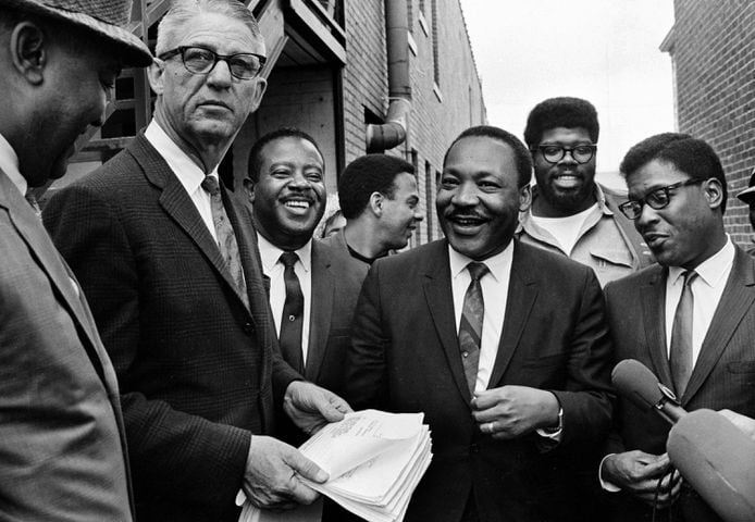 Martin Luther King Jr., Ralph Abernathy, Andrew Young
