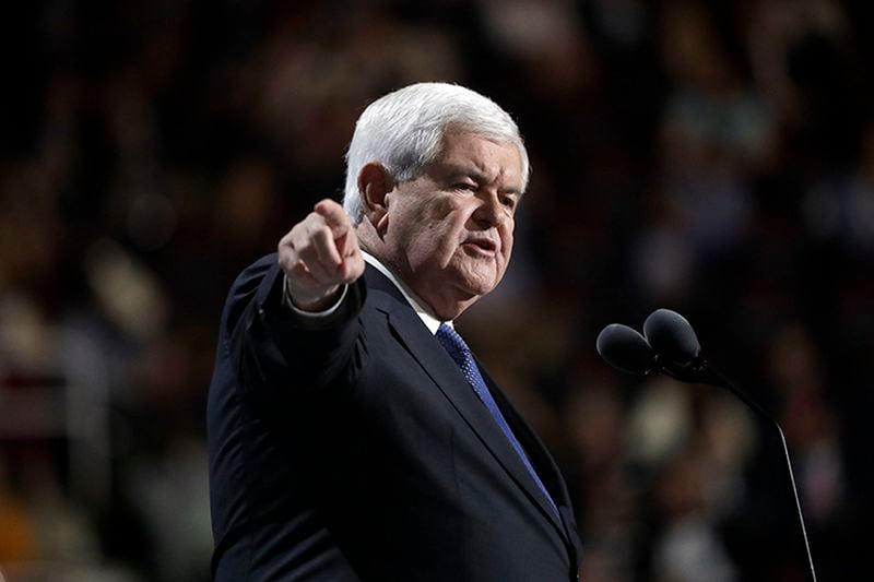 Former U.S. House Speaker Newt Gingrich said in a blog post that former President Donald Trump's feud with Georgia Gov. Brian Kemp has “virtually guaranteed that a Kemp nomination" will hand victory to Democrat Stacey Abrams in next year's race for governor.
