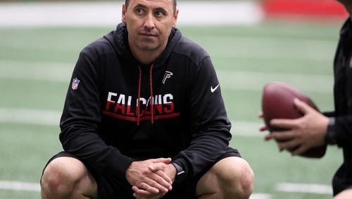 Falcons offensive coordinator Steve Sarkisian.