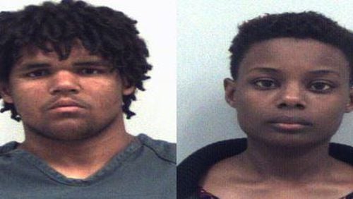 Malachi Smith and Diamonique Murry-Jackson are being held at the were arrested on charges of tampering with evidence and reckless conduct, Lilburn police Capt. Thomas Bardugon said. (Credit: Gwinnett County Sheriff’s Office)