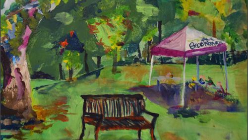 The winning entry from the 3rd annual Paint the Park in by Manning Kingery which depicts Blackburn Park was chosen as the cover for the Brookhaven 2018 Spring Activity Guide. CONTRIBUTED