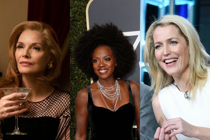 Showtime's anthology "The First Lady" is starting production in Atlanta featuring Michelle Pfeiffer as Betty Ford, Viola Davis as Michelle Obama and Gillian Anderson as Eleanor Roosevelt. Fox (left)/AP photos (middle and right)