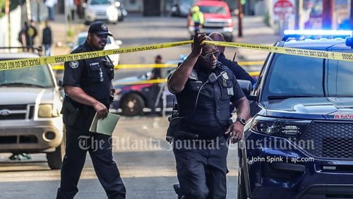 Police investigate a shooting that left one man dead and another injured Friday morning in southeast Atlanta's Sweet Auburn neighborhood.