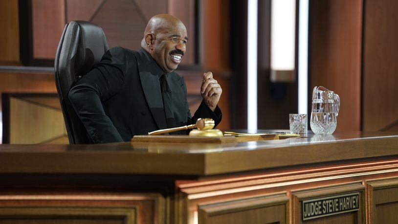 Steve Harvey serves as the judge, jury and star of "Judge Steve Harvey," the new unscripted courtroom comedy, premiering Jan. 4, on ABC. (ABC/Danny Delgado)