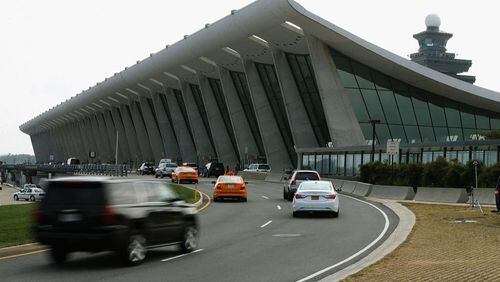 The main terminal at Washington Dulles International Airport.