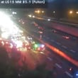A multi-vehicle wreck is blocking all lanes of I-85 South entering Midtown early Tuesday morning.