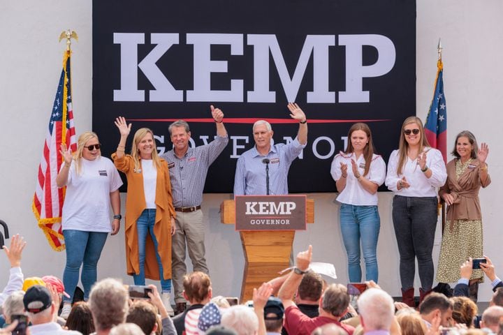 Abrams, Kemp campaign photos