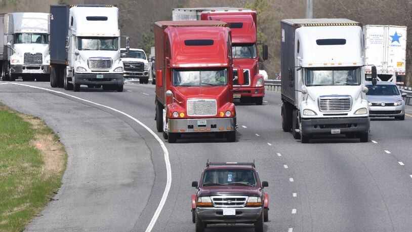 While metro Atlantans will have to pay to use the interstate capacity planned for I-75, I-285 and Ga. 400, the proposed truck-only lanes on I-75 between Macon and Atlanta would be new capacity added at no cost to the freight industry. HYOSUB SHIN / HSHIN@AJC.COM/ March 2016 file photo