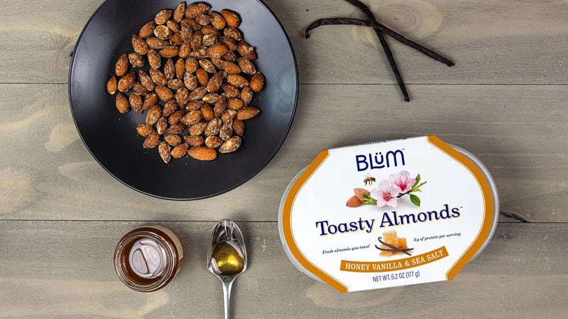Warm spiced nuts from Blum. Courtesy of Zack Taiji
